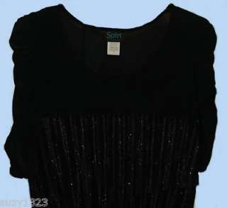 New Sparkling with glitter Top scrunched 15 17 Large XLG  
