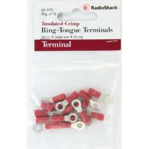  RadioShack Insulated Crimp Ring Tongue Terminals
