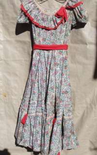 Beautiful Unique 60s Country Western Paisly Print Swing Dress  