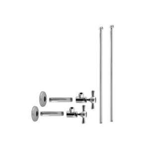  Westbrass 1/2 IPS x 3/8 Bullnose Riser Faucet Kit Cross 