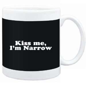  Mug Black  Kiss me, Im narrow  Adjetives Sports 