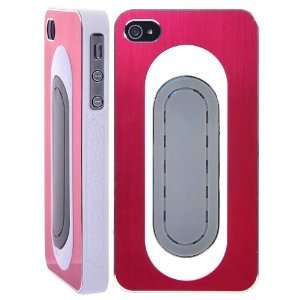  Automatic Bracket Wire Drawing Aluminum Case for iPhone 4 