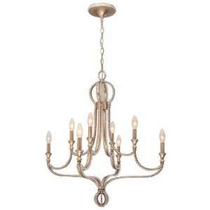 Crystorama 6768 DT Garland 8 Light Chandelier in Distressed Twilight 6