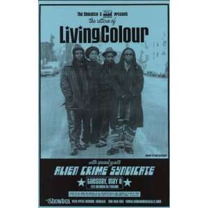  Living Colour Seattle Original Concert Poster 2001