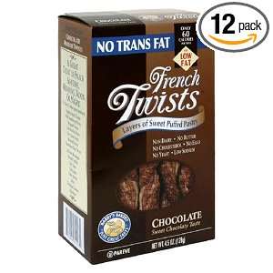 Barrys Bakery French Twist, Chocolate, 5 Ounce Tubs (Pack of 12)