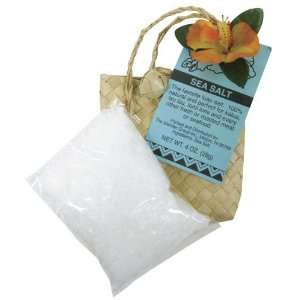  Hawaiian Coarse Sea Salt & Mini Lauhala Bag