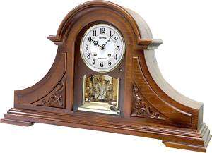 RHYTHM WSM King Mantel Wooden Musical Clock CRH131PD06  