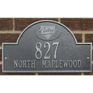  San Diego Padres Pewter & Silver Personalized Address 