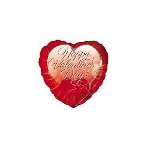  18 Happy Valentines Day Curly   Mylar Balloon Foil 