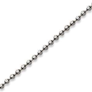  Sterling Silver Diamond Cut Bead Anklet Jewelry