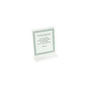 Table Card Holder, Standard, 8 1/2 X 11, 2.5 Mm Thick, Plastic (6 