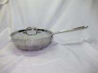ALL CLAD SAUCIER PAN HEAVY GUAGE STAINLESS w/ LID  