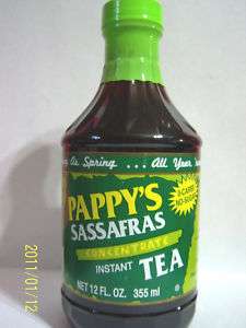 Pappys Sassafras Instant Tea Concentrate Decaf/SugarFre  
