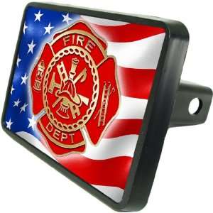American Firefighter Emblem Custom Hitch Plug for 1 1/4 receiver from 