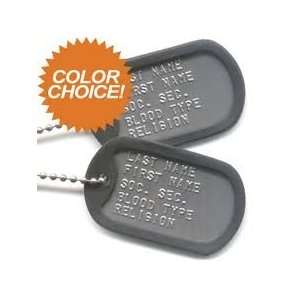    Three Sets of Customized Military Dog Tags
