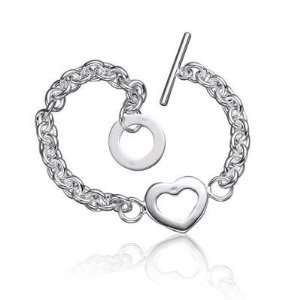  Sterling Silver Italian Heart Bracelet TrendToGo Jewelry