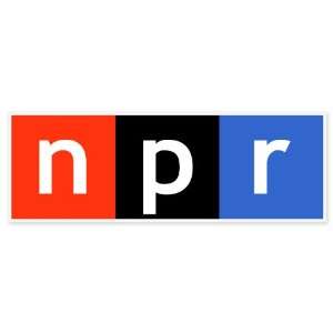 NPR National Public Broadcasting Radio car bumper sticker window decal 