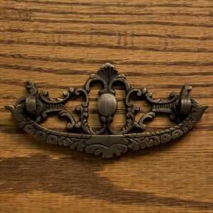  Dacia Solid Brass Drawer Pull   Antique Brass