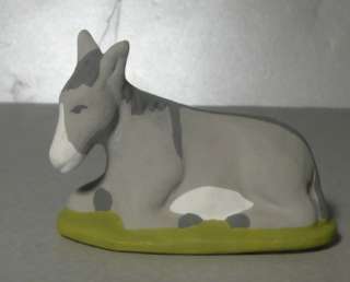 NEW 1 Laying Donkey, Fournier French Santons NEW  