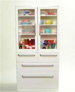 Re ment dollhouse miniature White Cabinet Cupboard.  