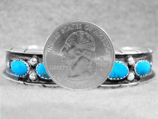 Navajo Bracelet Sterling Silver Sleeping Beauty Turquoise Sale  