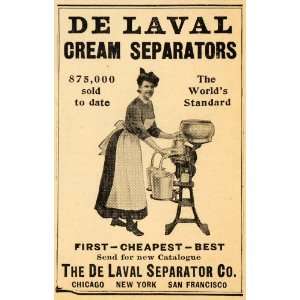  1907 Ad De Laval Dairy Cream Separators Farm Equipment 