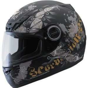  Scorpion EXO 400 Scar Full Face Helmet Small  Black 