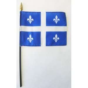  Quebec   4 x 6 Canadian Province Stick Flag Patio, Lawn 