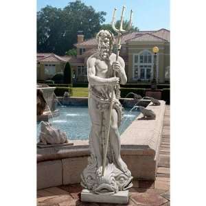   God of the Sea Grand Scale Sculpture in Stone Patio, Lawn & Garden