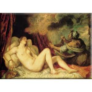  Danae 16x11 Streched Canvas Art by Titian