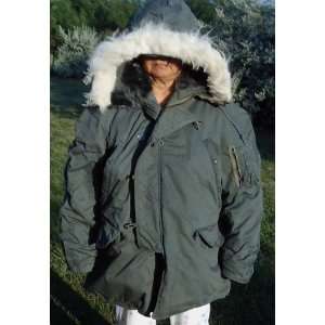  Used N 3B Parka Jacket; Extreme Weather Coat, Size Large 