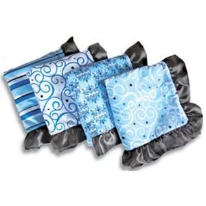  Ruffle Blanket   Luxe Blue Collection