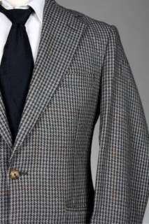 Vintage Brooks Brothers Houndstooth Tweed Wool Blazer/Jacket 41 R 