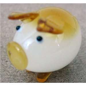  Set of 4 Japanese Blown Glass 4 Pigs