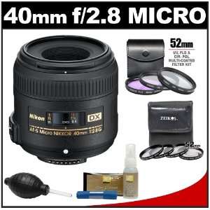 DX AF S Micro Nikkor Lens + 7 UV/FLD/CPL & Close up Filters + Nikon 