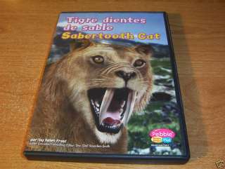 SABERTOOTH CAT TIGRE DIENTES DE SABLE PC CD ROM READING  