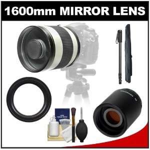  Samyang 800mm f/8.0 Mirror Lens (White) with 2x 