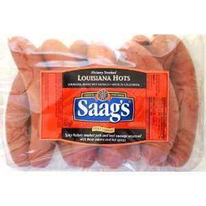 Saags Louisiana Hots Hot Links 2.5lbs  Grocery & Gourmet 