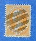 1870 us 15c webster definitive stamp no grill used 152