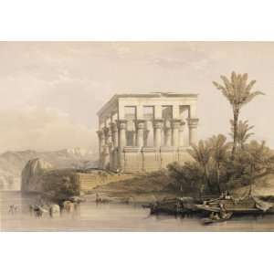  David Roberts   24 x 16 inches   The Hypaethral Temple At Philae, Ca