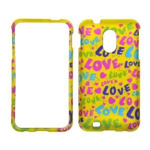 Samsung Epic Touch 4G D710 Transparent Colorful LOVE, Hearts and Stars 