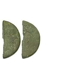  Augustus and Agrippa, 16   15 B.C., Nemausus, Gaul; Bronze 
