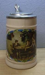 Vintage German Lidded Beer Stein Black Forest # CD  