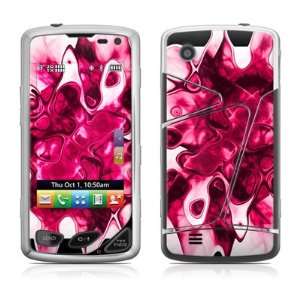 Pink Splatter Design Protective Skin Decal Sticker for LG Samba LG8575 