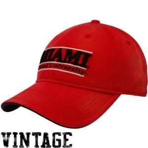  The Game Miami University RedHawks Red Sanded Bar Vintage 