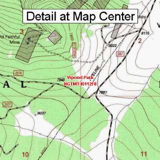  USGS Topographic Quadrangle Map   Vipond Park, Montana 