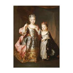  Portrait of Two Young Girls by Alexis simon Belle . Art 