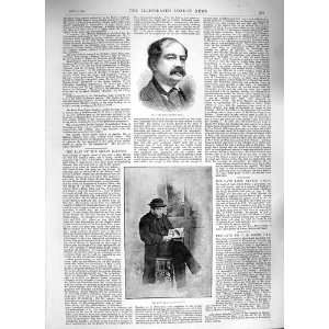  1888 ANTIQUE PORTRAIT LORD ALFRED PAGET MR. P. GOSSE