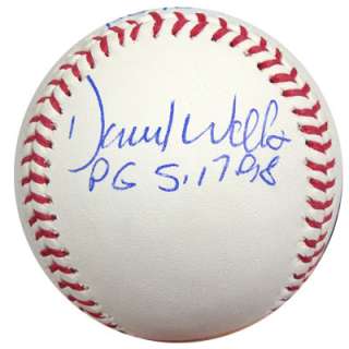   Don Larsen, David Wells & David Cone Autographed MLB Baseball PSA/DNA