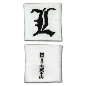  Death Note Sweatband Wristband   L Symbol Logo (Cosplay 